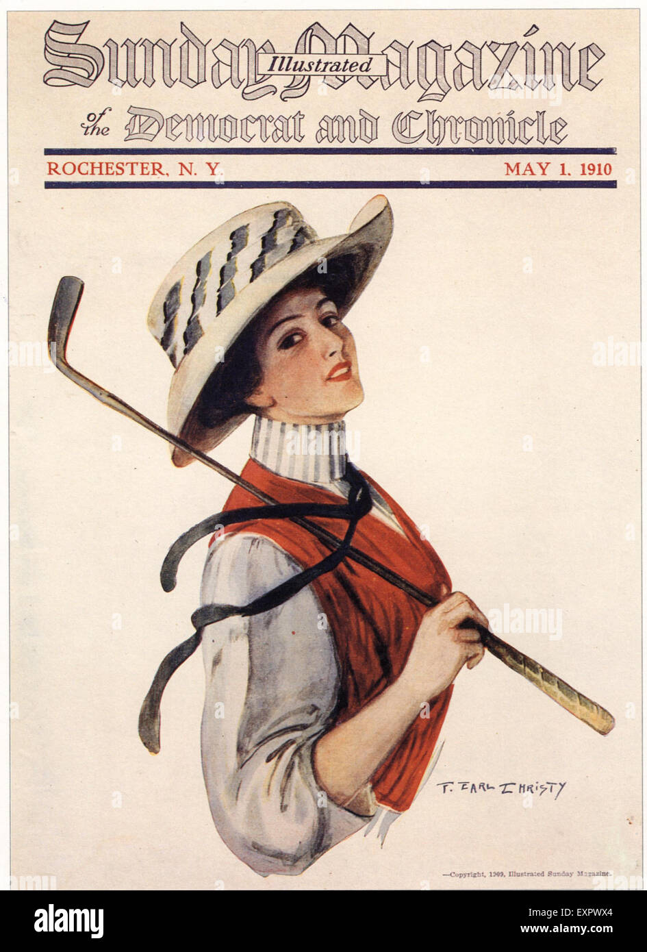 1910er Jahre USA Sonntag Magazin Magazin-Cover Stockfoto