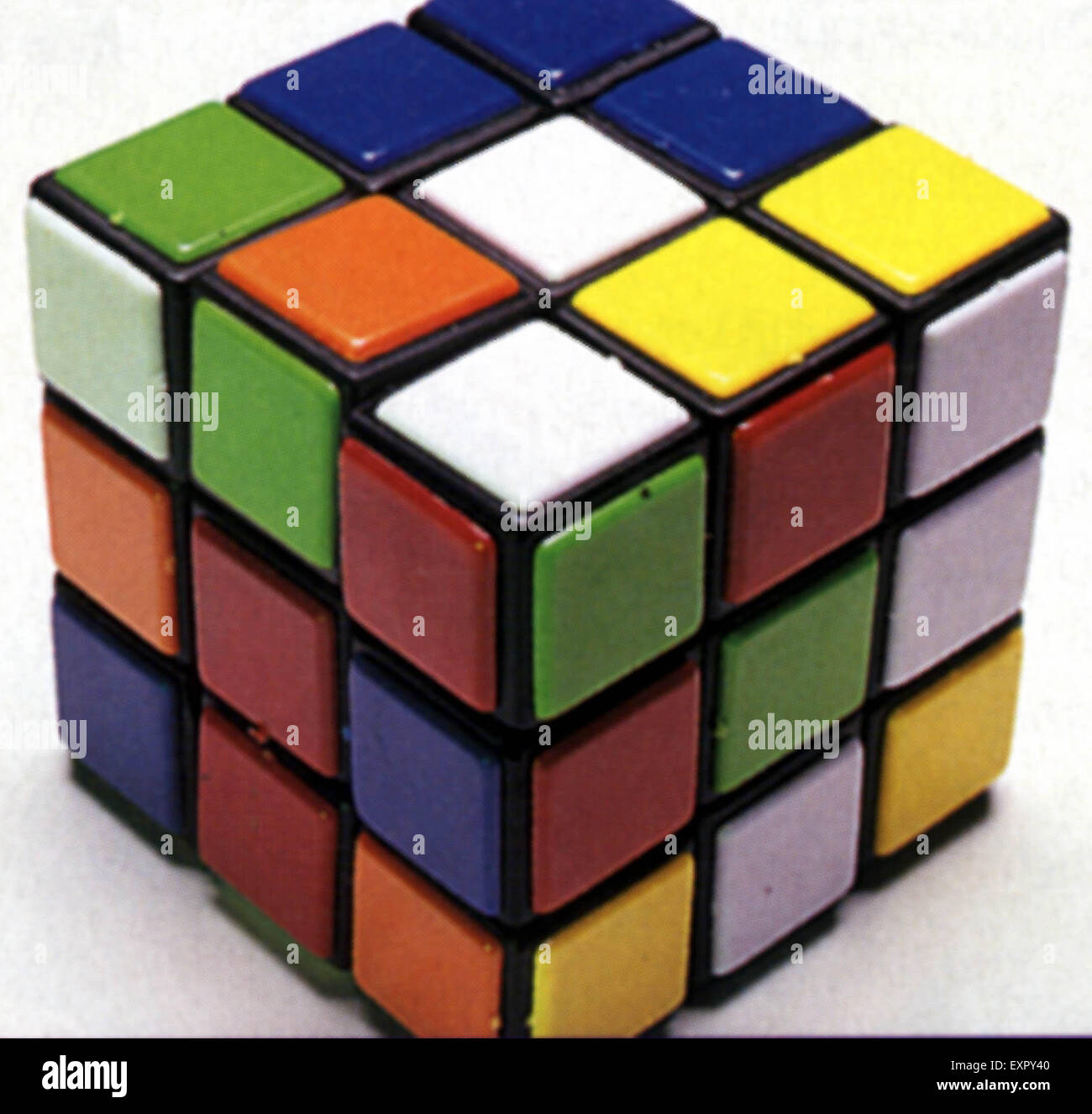 1980er Jahre UK Rubik's Cube Promotion Stockfoto