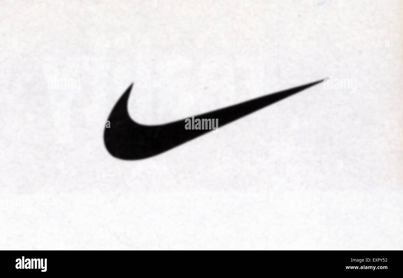 2000er Jahre UK-Nike-Logo Stockfoto