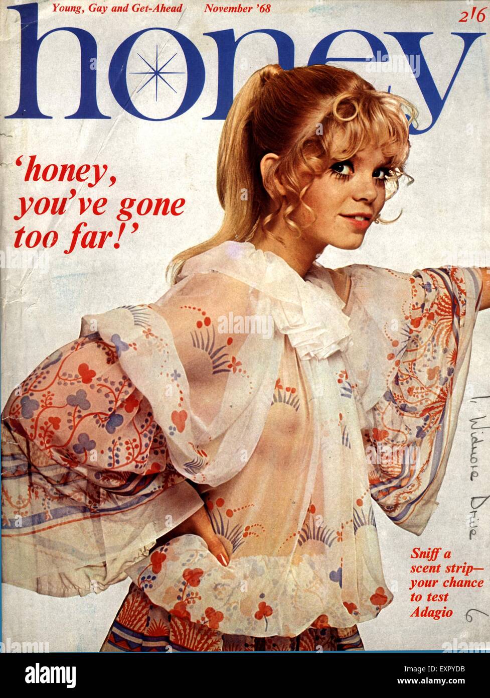1960er Jahre UK Honig Magazin-Cover Stockfoto