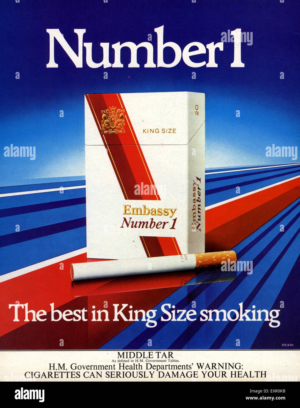 1980er Jahre UK Botschaft Magazin Anzeige Stockfoto