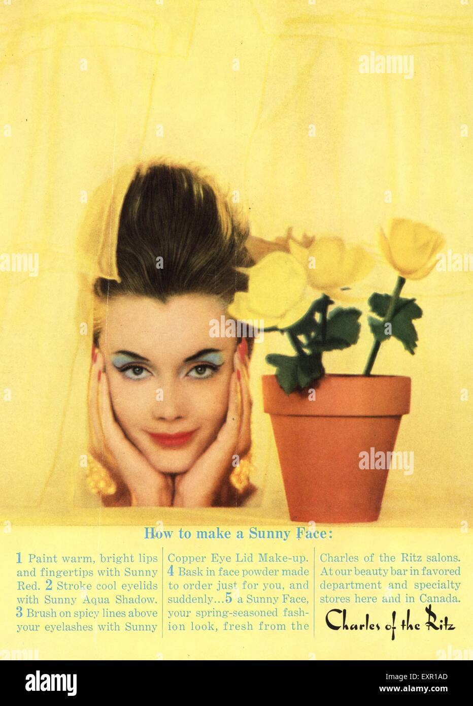 Anzeige der 1960er Jahre UK Charles Ritz-Magazin Stockfoto