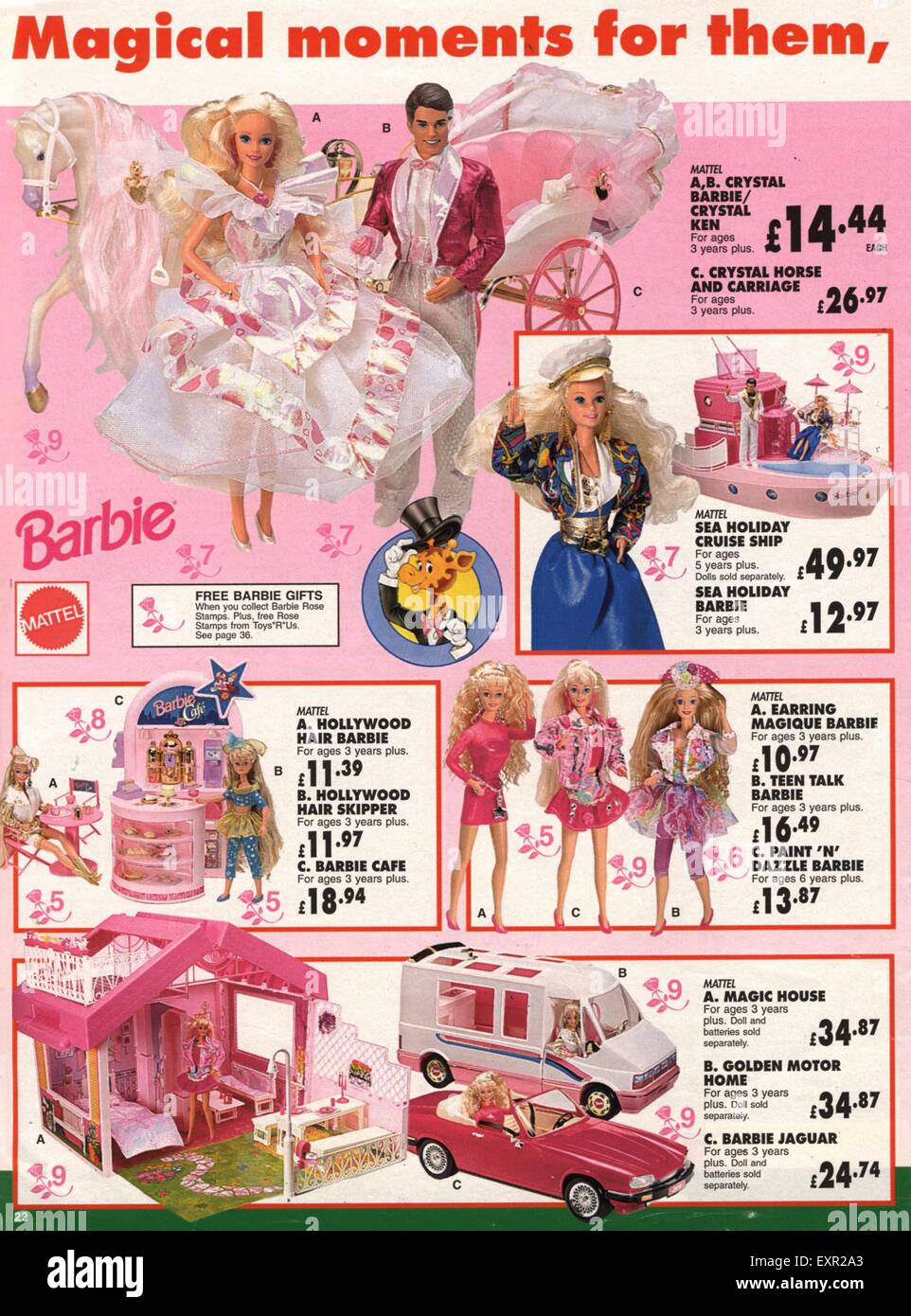 2000er Jahre UK Mattel Barbie Puppe Katalog / Broschüre Platte  Stockfotografie - Alamy