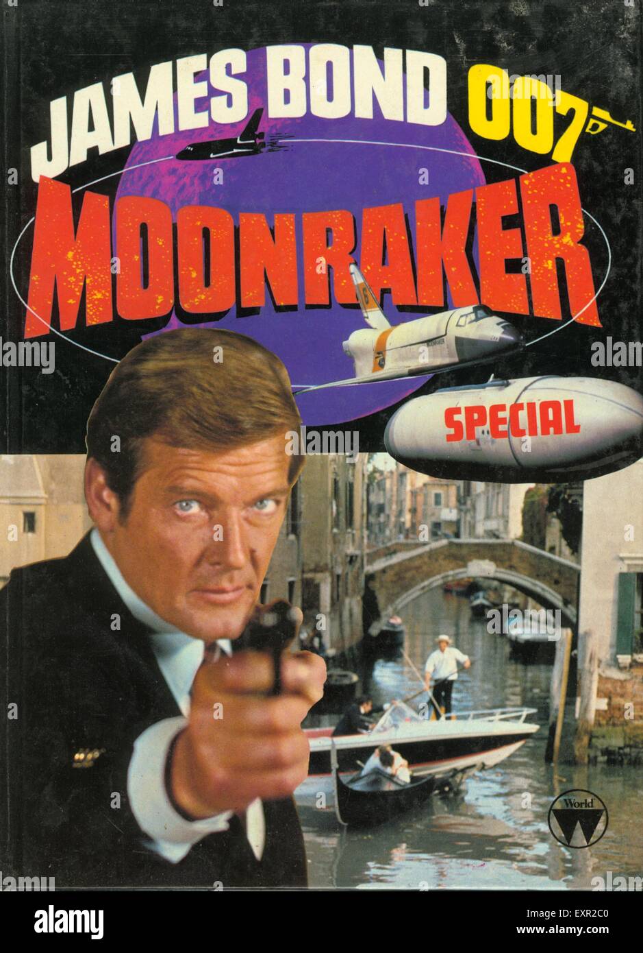 1970er Jahre UK Moonraker Comic / jährliche Abdeckung Stockfoto