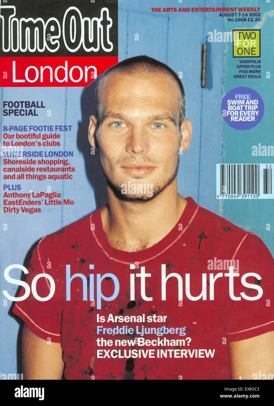 2000er Jahre UK Time Out Magazin-Cover Stockfoto