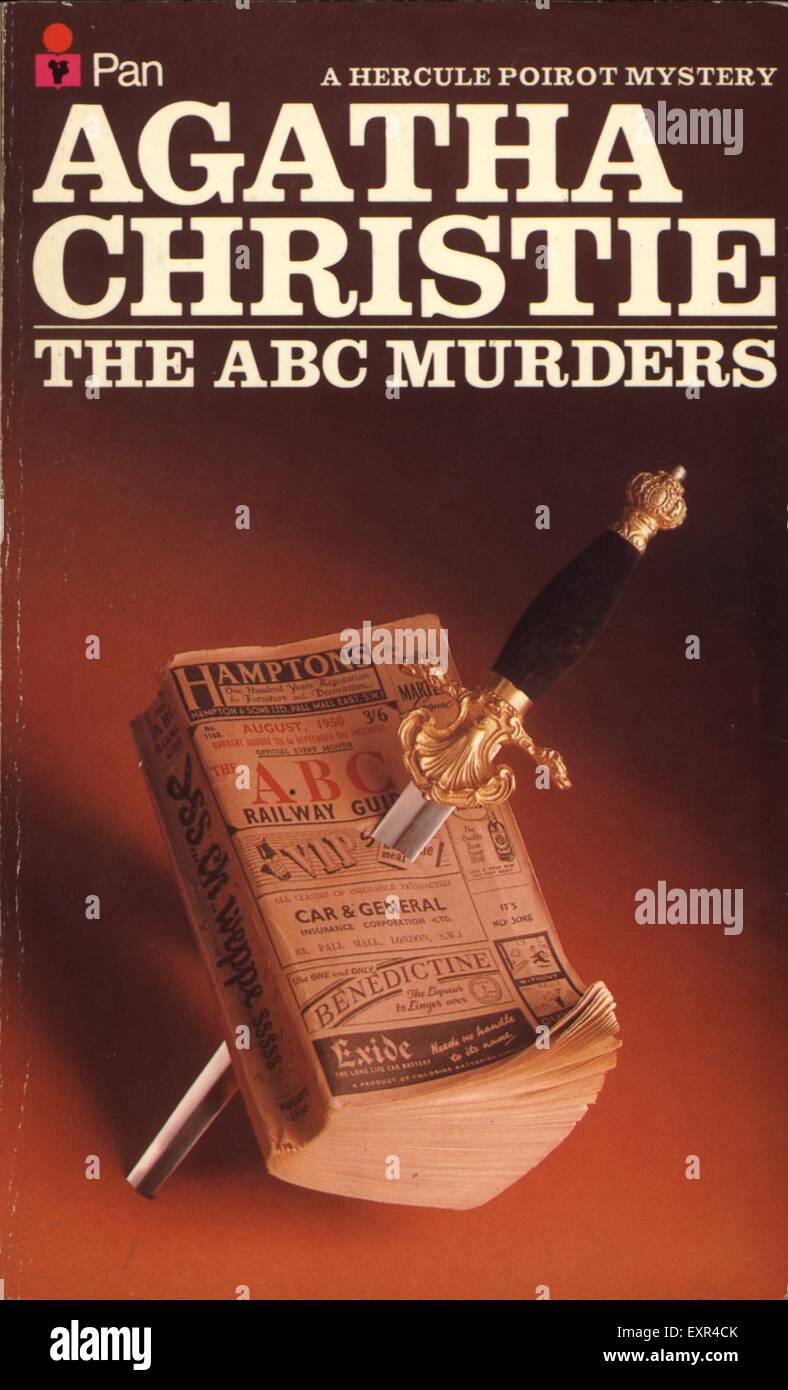 1970er Jahre UK ABC-Morde (Hercule Poirot Geheimnis) von Agatha Christie Buch-Cover Stockfoto