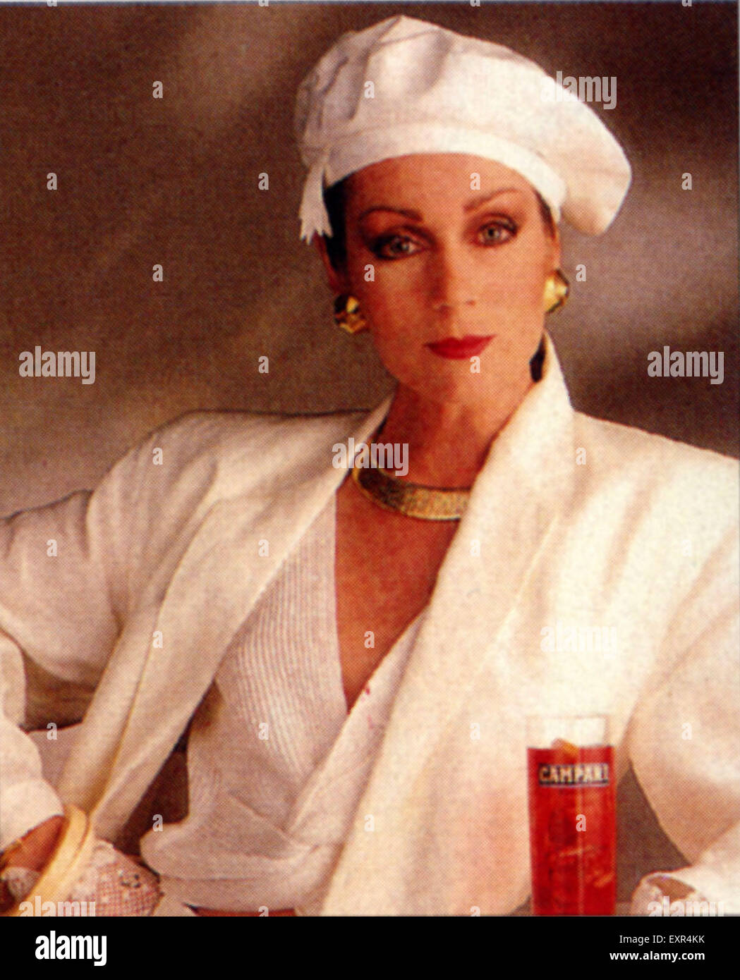 1980er Jahre UK Campari Promotion Stockfoto