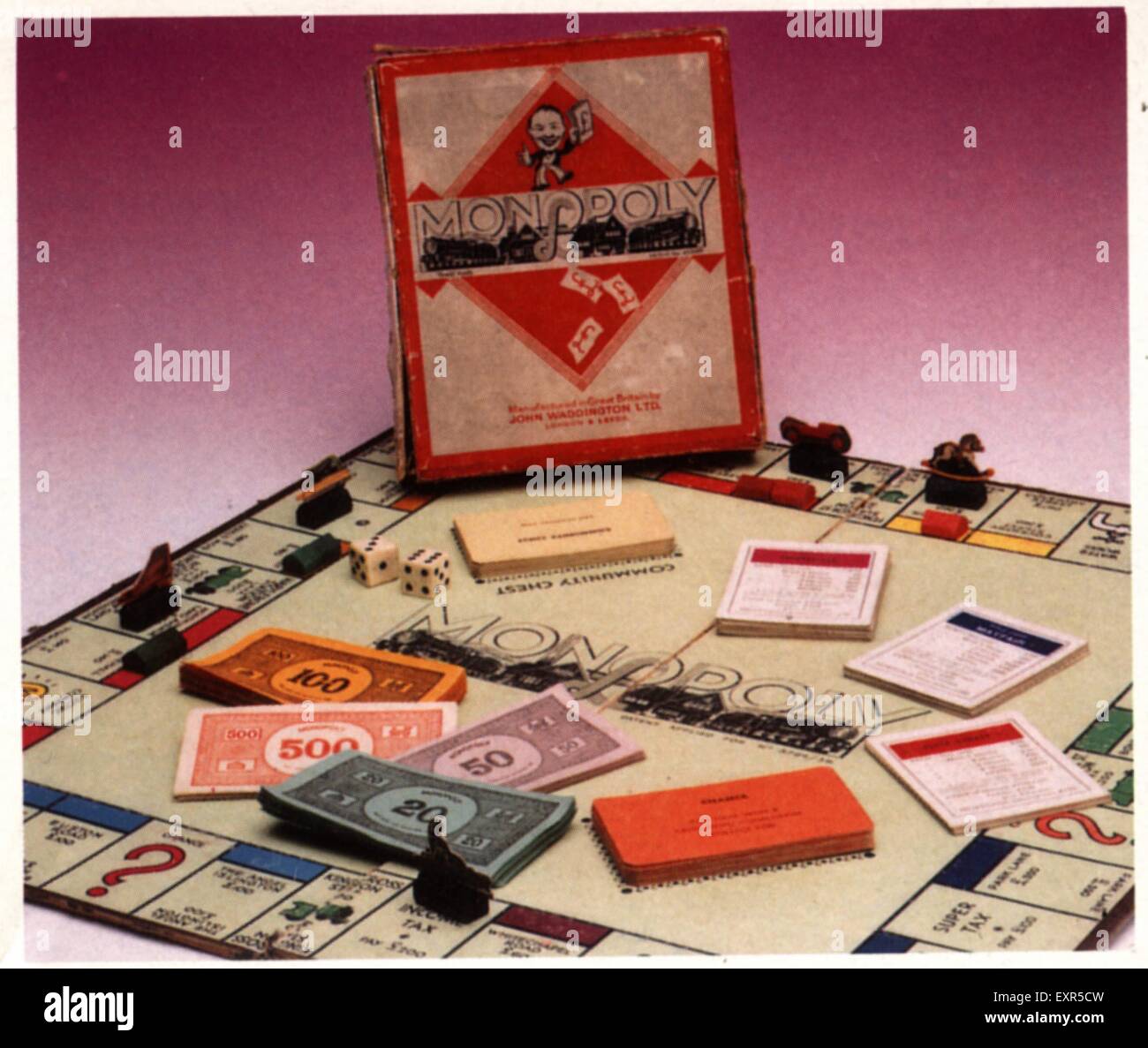 1970er Jahre UK Monopoly Promotion Stockfoto