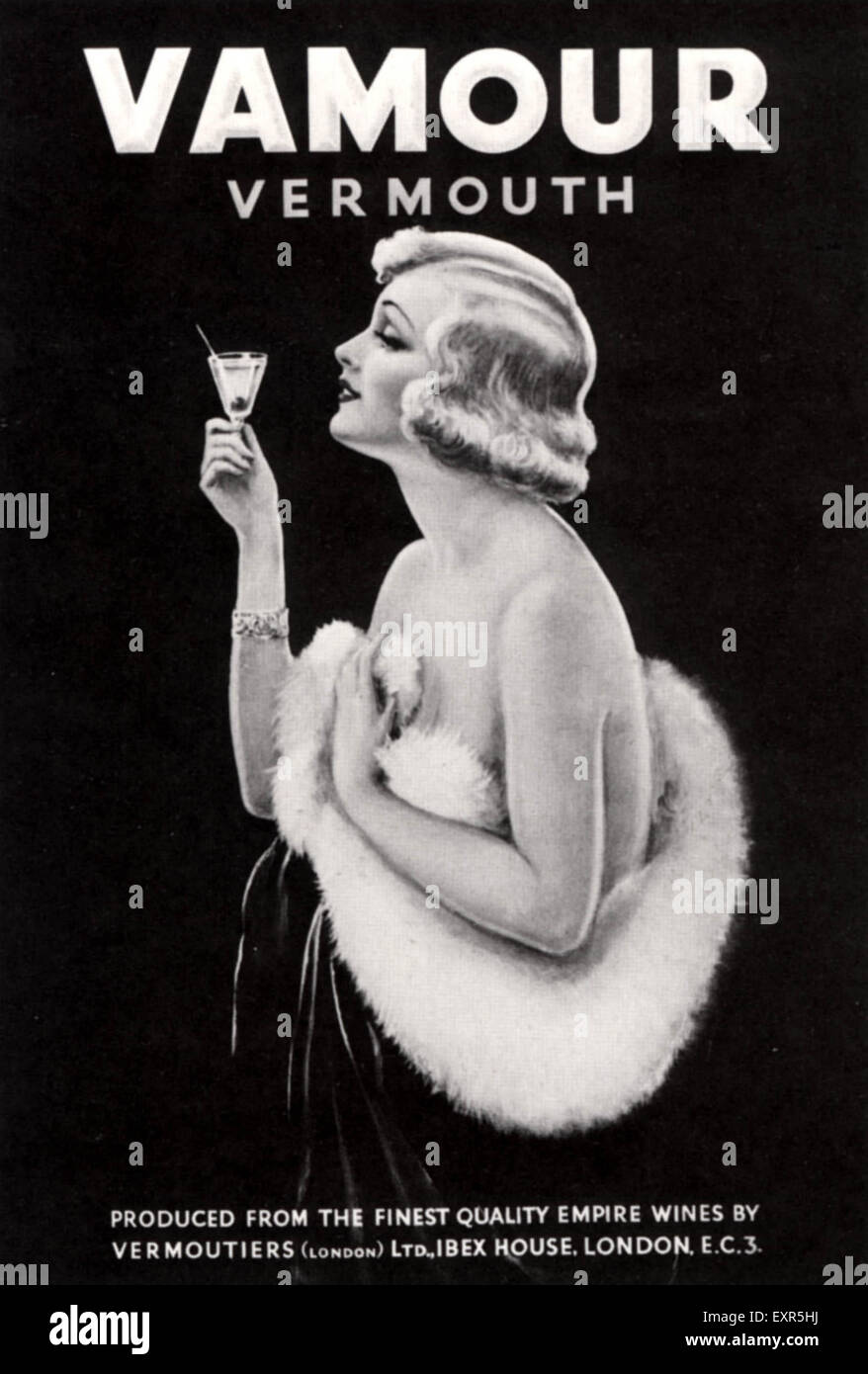 1920er Jahre UK Vamour Poster Stockfoto