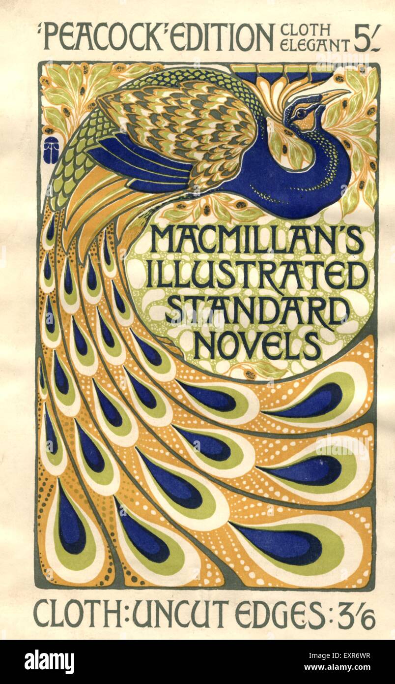 1920er Jahre UK MacMillans illustriert Standard Romane Bucheinband Stockfoto