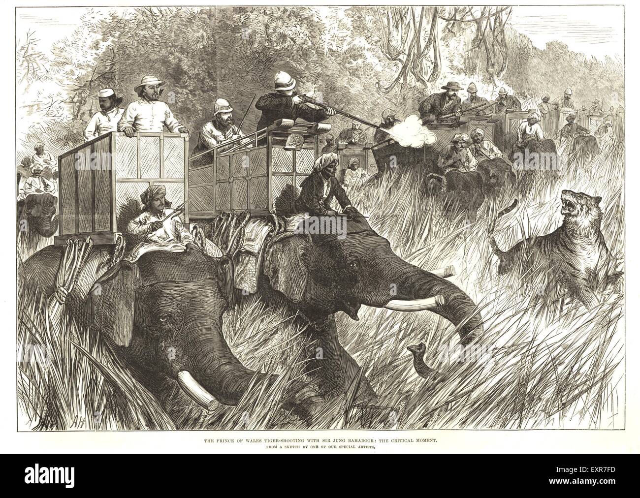 1890er Jahren Großbritannien in den letzten Tagen des Raj Empire Magazin Platte Stockfoto