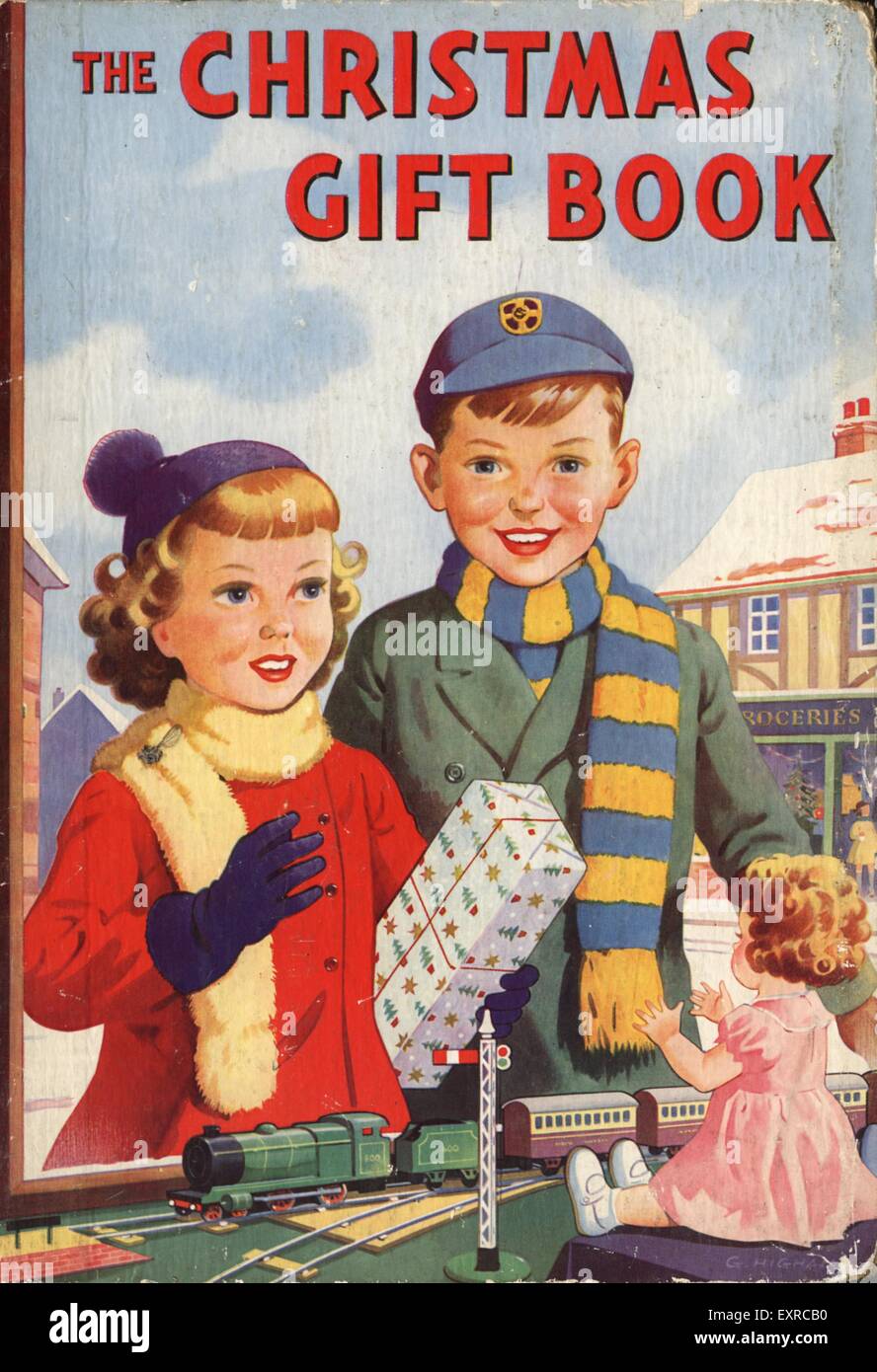 1950er Jahre UK Weihnachten Comic / jährliche Abdeckung Stockfoto