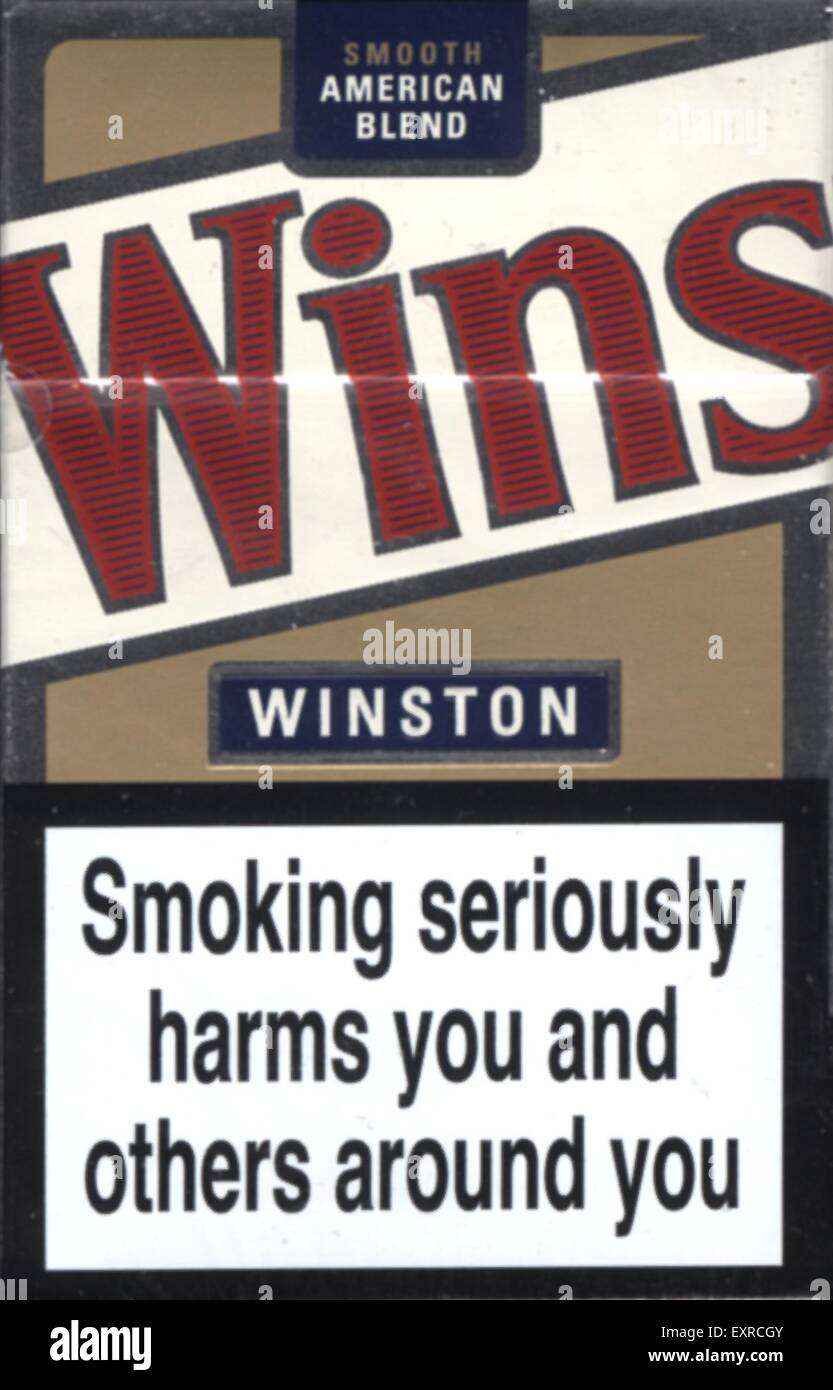 2000er Jahre UK Winston Verpackung Stockfoto