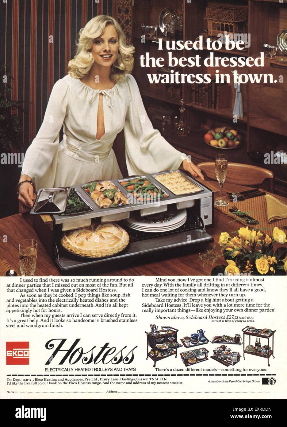 1970s uk hostess trolley magazine -Fotos und -Bildmaterial in hoher  Auflösung – Alamy