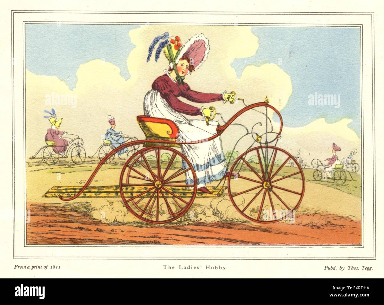 1840er Jahren & Pre UK Damen Hobby Buch Platte Stockfoto
