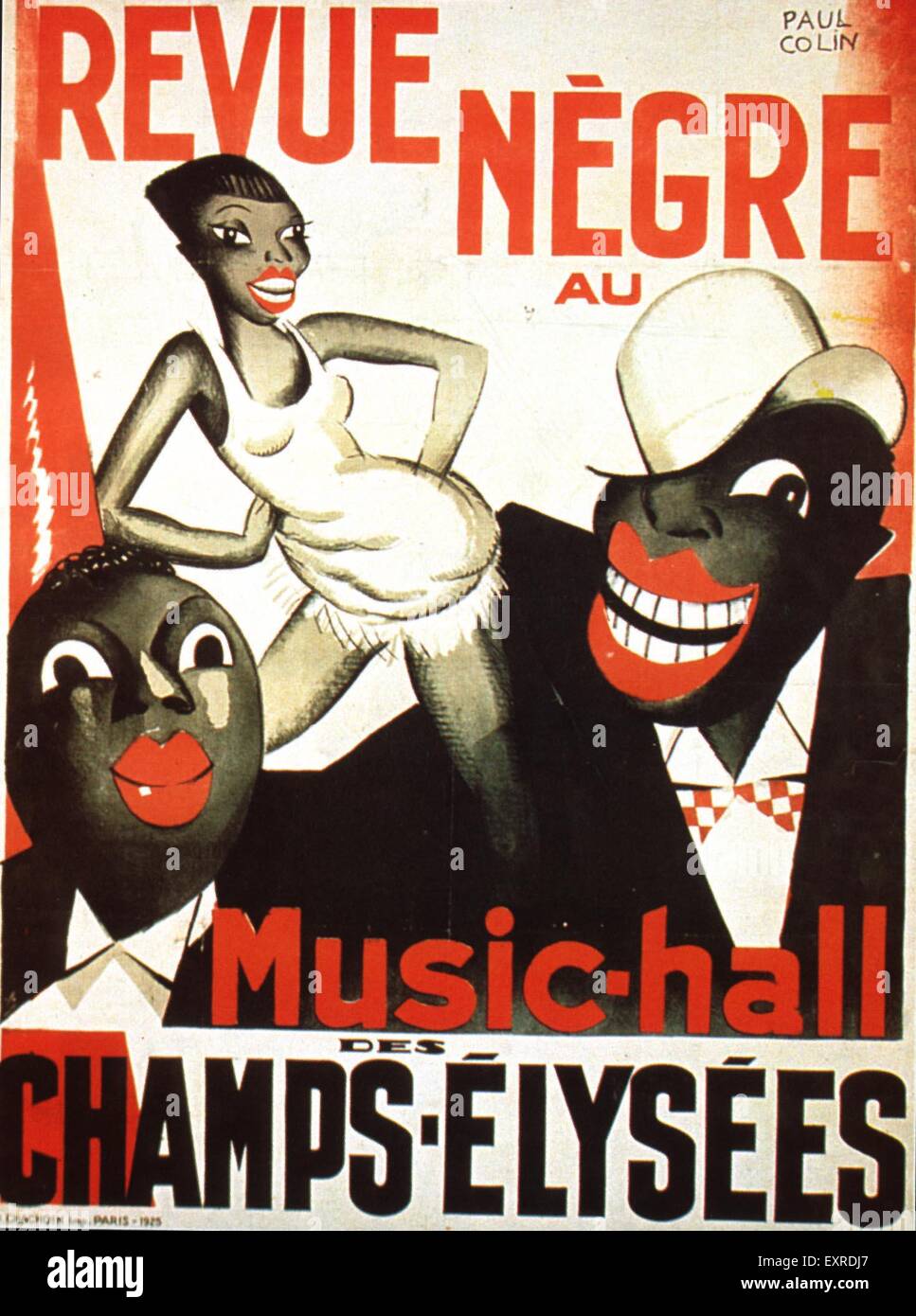 1920er Jahren Frankreich Revue Negre Poster Stockfoto