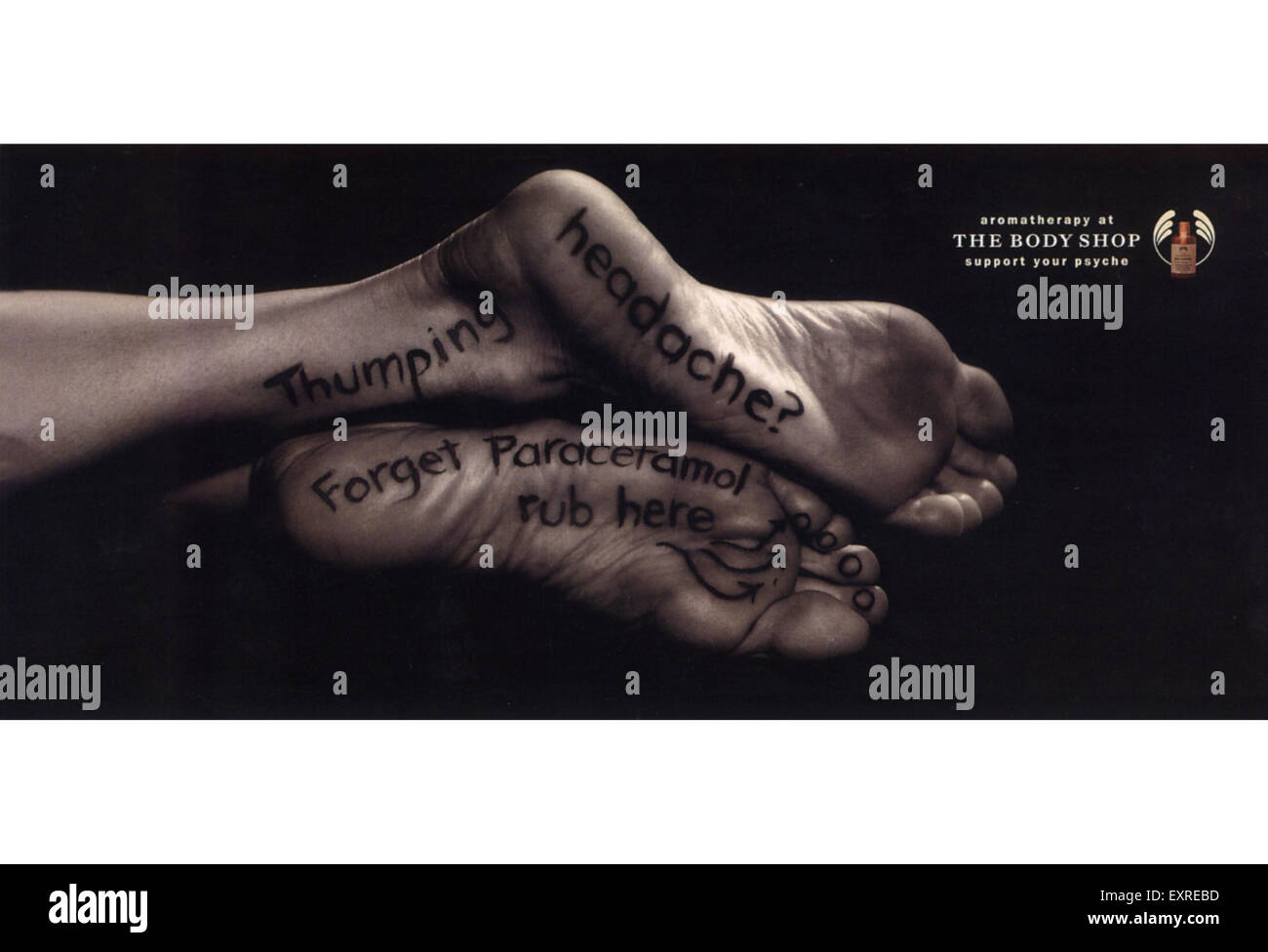 1990er Jahren Großbritannien die Body Shop Magazin Werbung Stockfoto