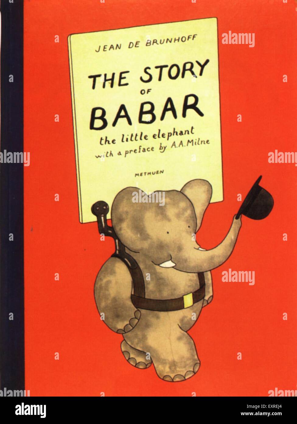 1950er Jahren Großbritannien die Geschichte von Babar von Jean De Brunhoff Buch Cover Stockfoto