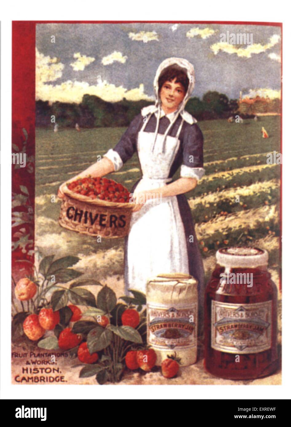 1890er Jahren UK Chivers Jam Magazin Anzeige Stockfoto