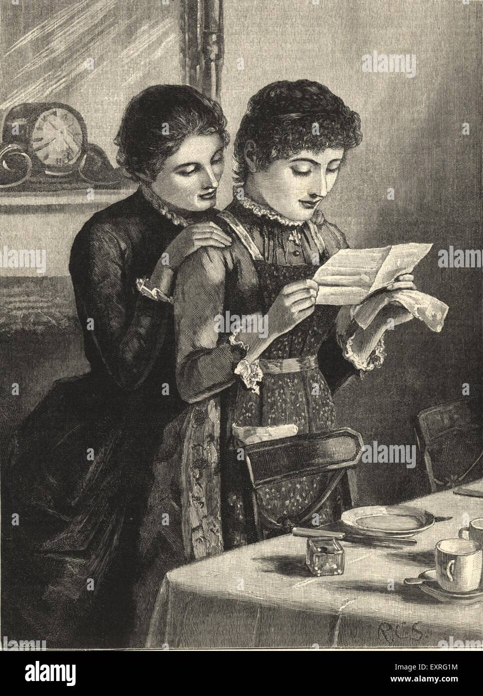 1890er Jahren UK Illustrationen Magazin Platte Stockfoto