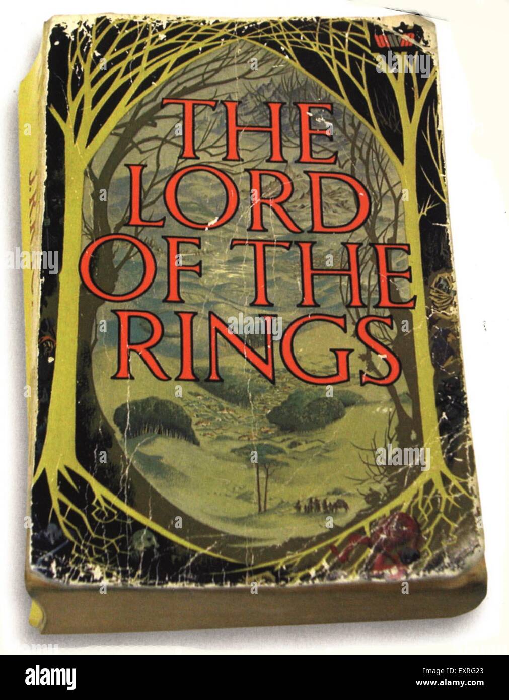 1980er Jahre UK der Herr der Ringe von J R R Tolkien Book Cover Stockfoto