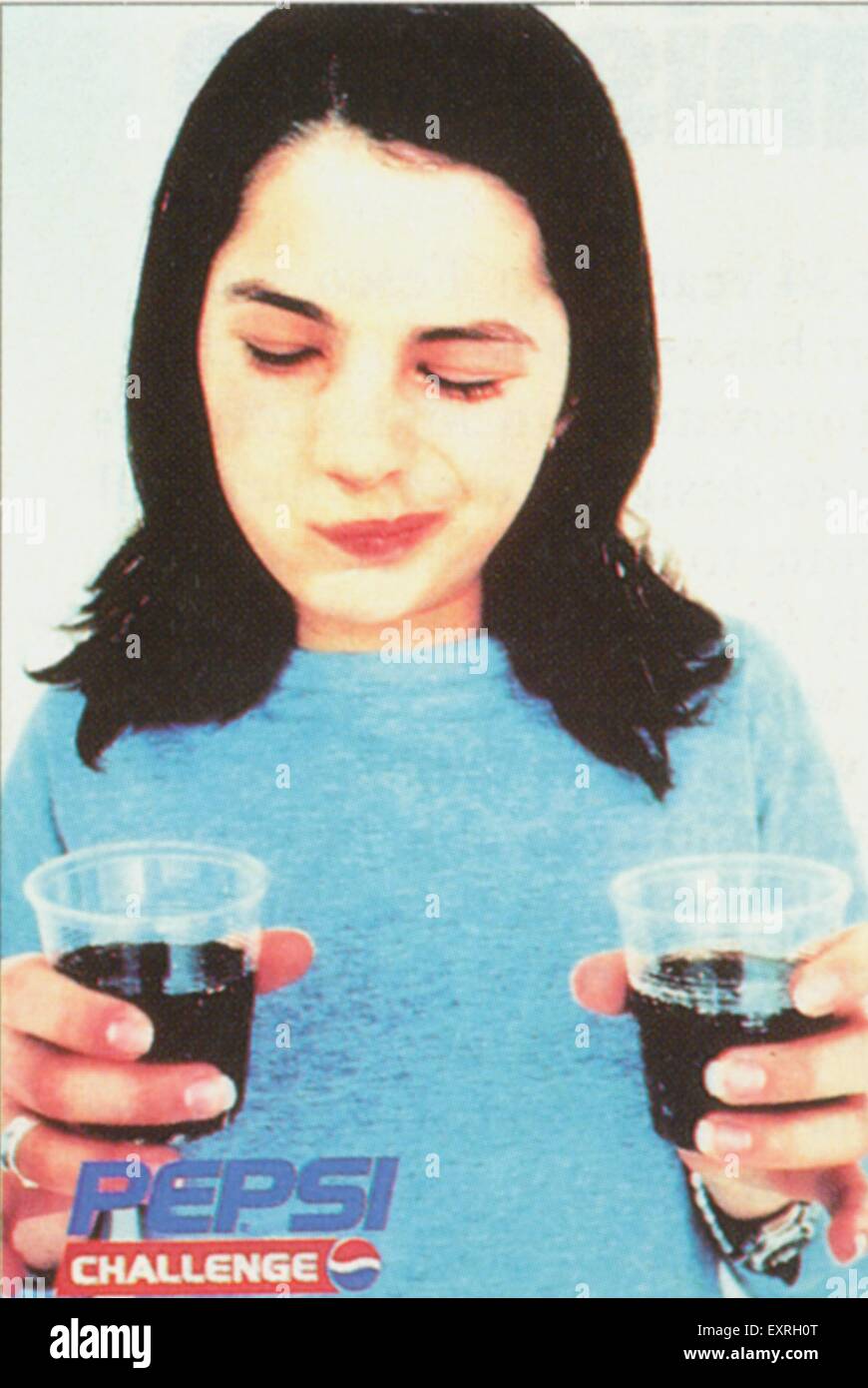 1990er Jahre UK Pepsi TV-Spot (greifen) Stockfoto