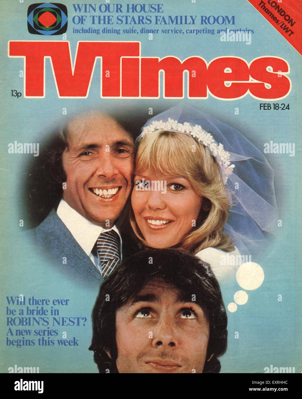 1970er Jahre UK TV Times Magazin-Cover Stockfoto