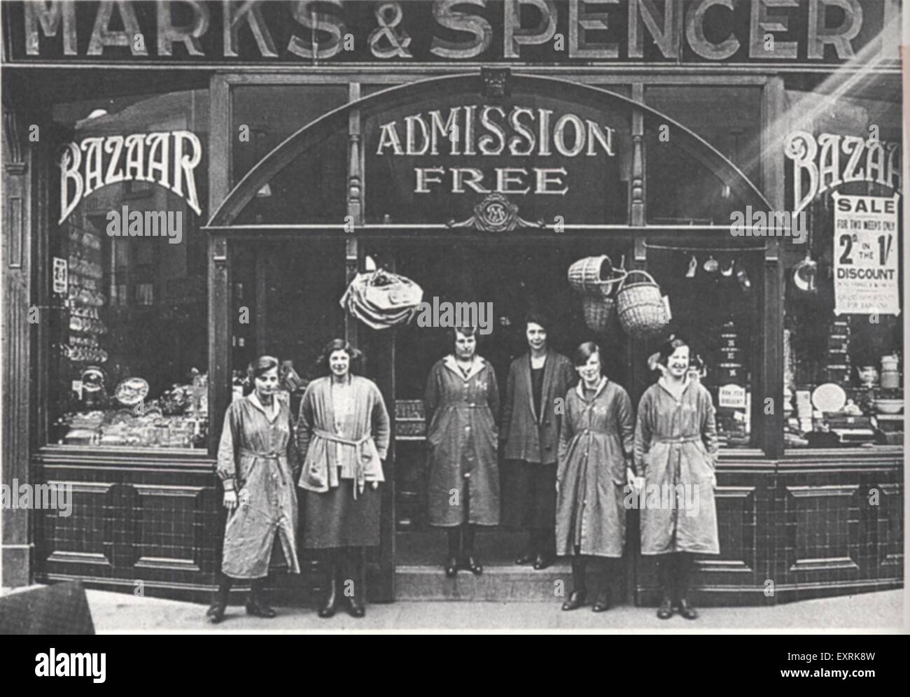 1930er Jahre UK Marks and Spencer Buch Platte Stockfoto