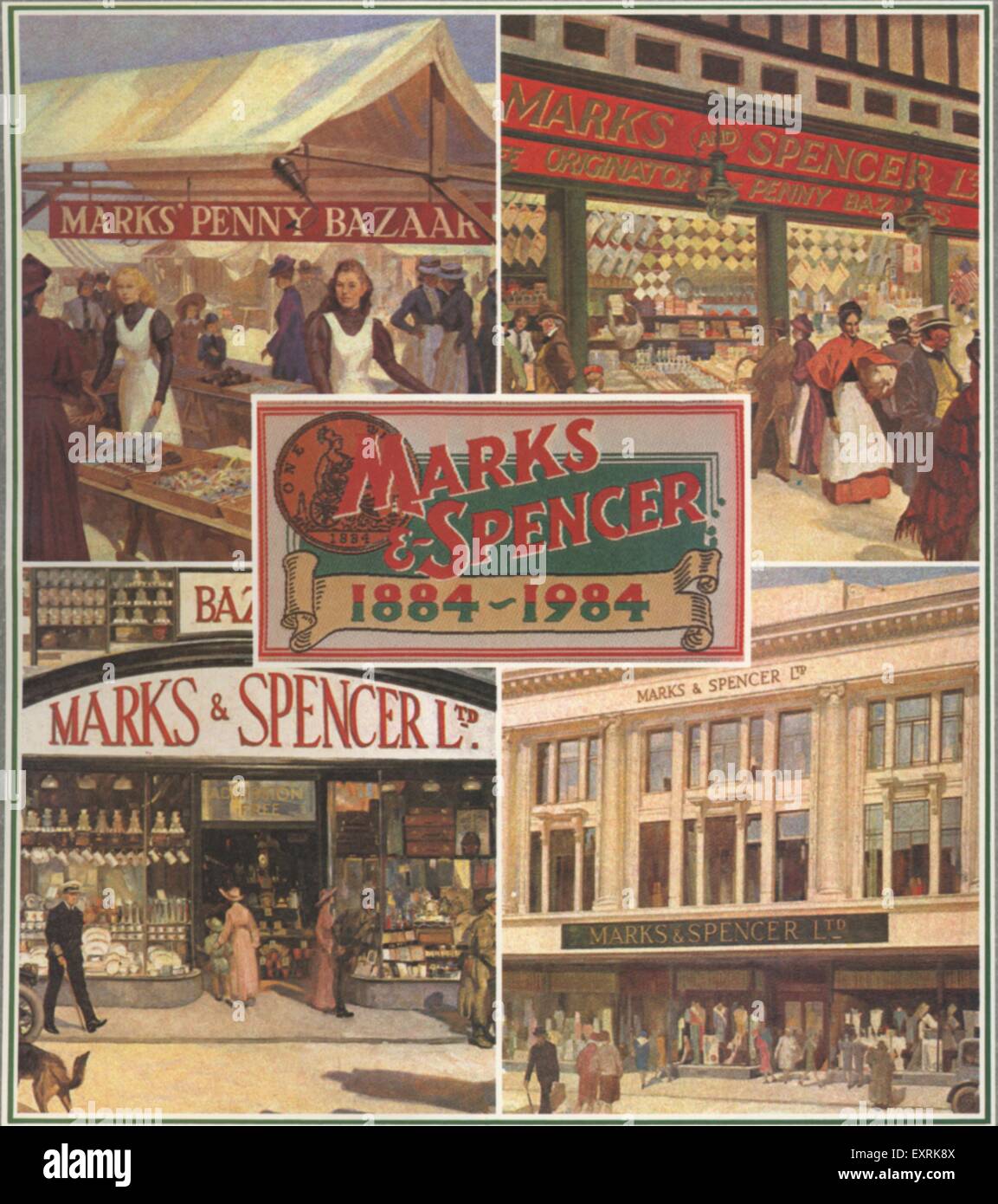 1980er Jahre UK Marks and Spencer Promotion Stockfoto
