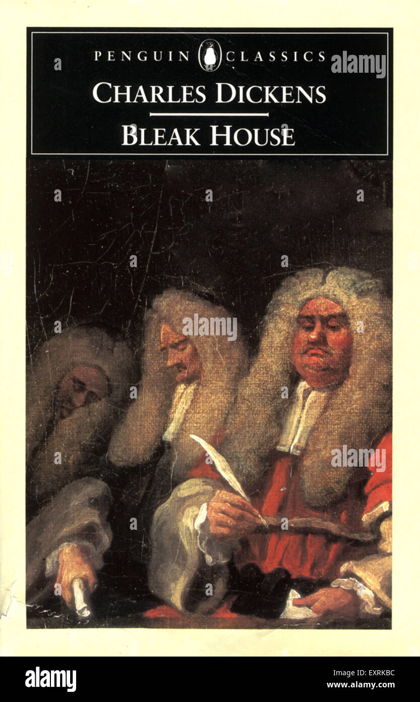 1990er Jahre UK Bleak House von Charles Dickens Buch Cover Stockfoto