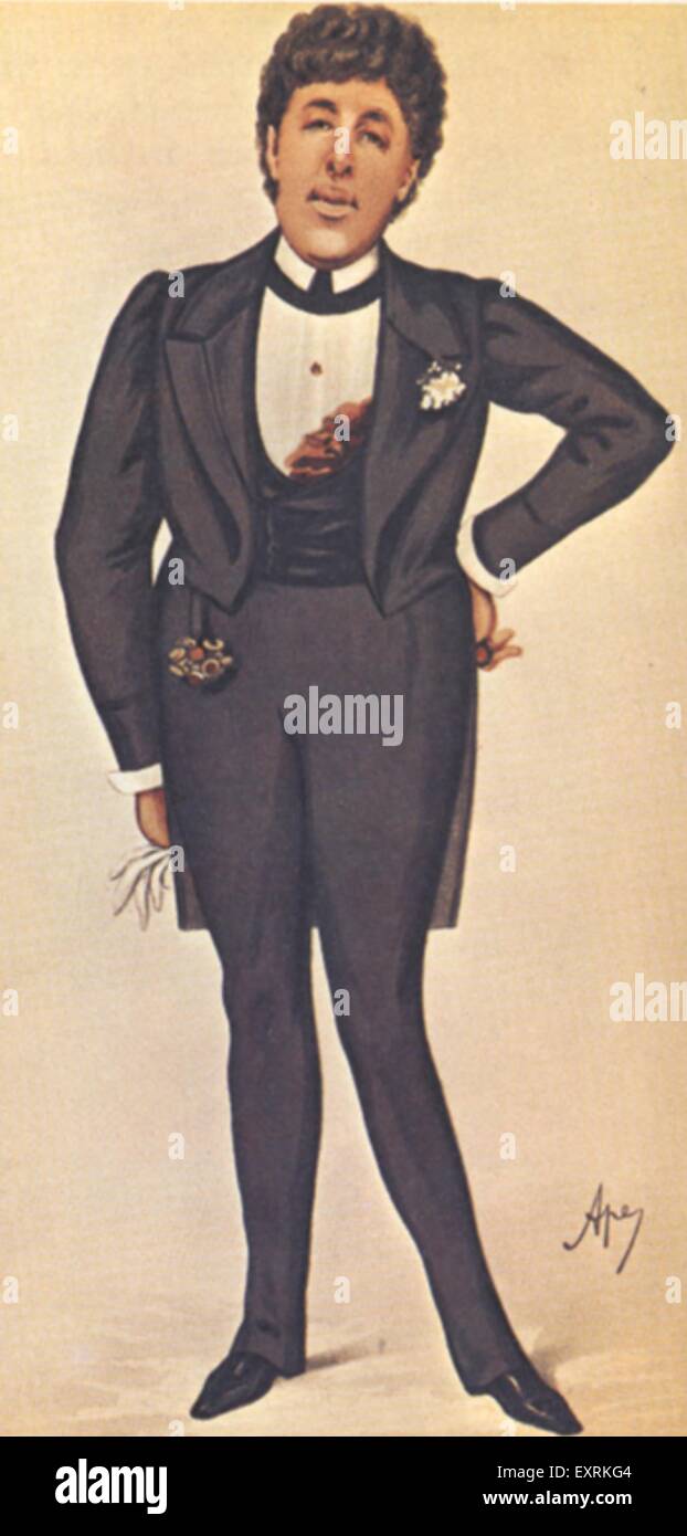 1900 s UK Oscar Wilde, SPY Magazin Platte Stockfoto