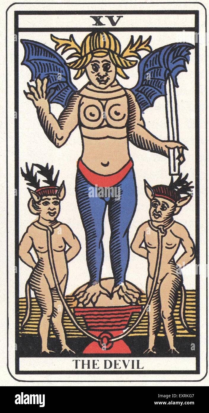 2000er Jahre UK Tarot Card Magazin Anzeige Stockfoto