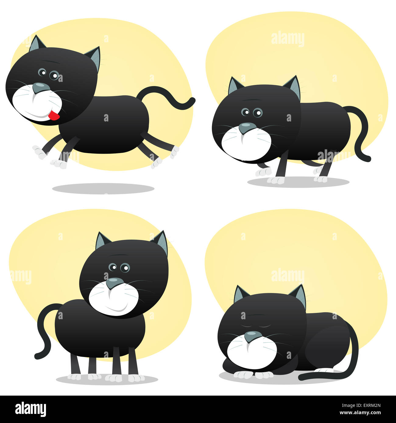 Cat claws cartoon illustration Fotos und Bildmaterial in hoher