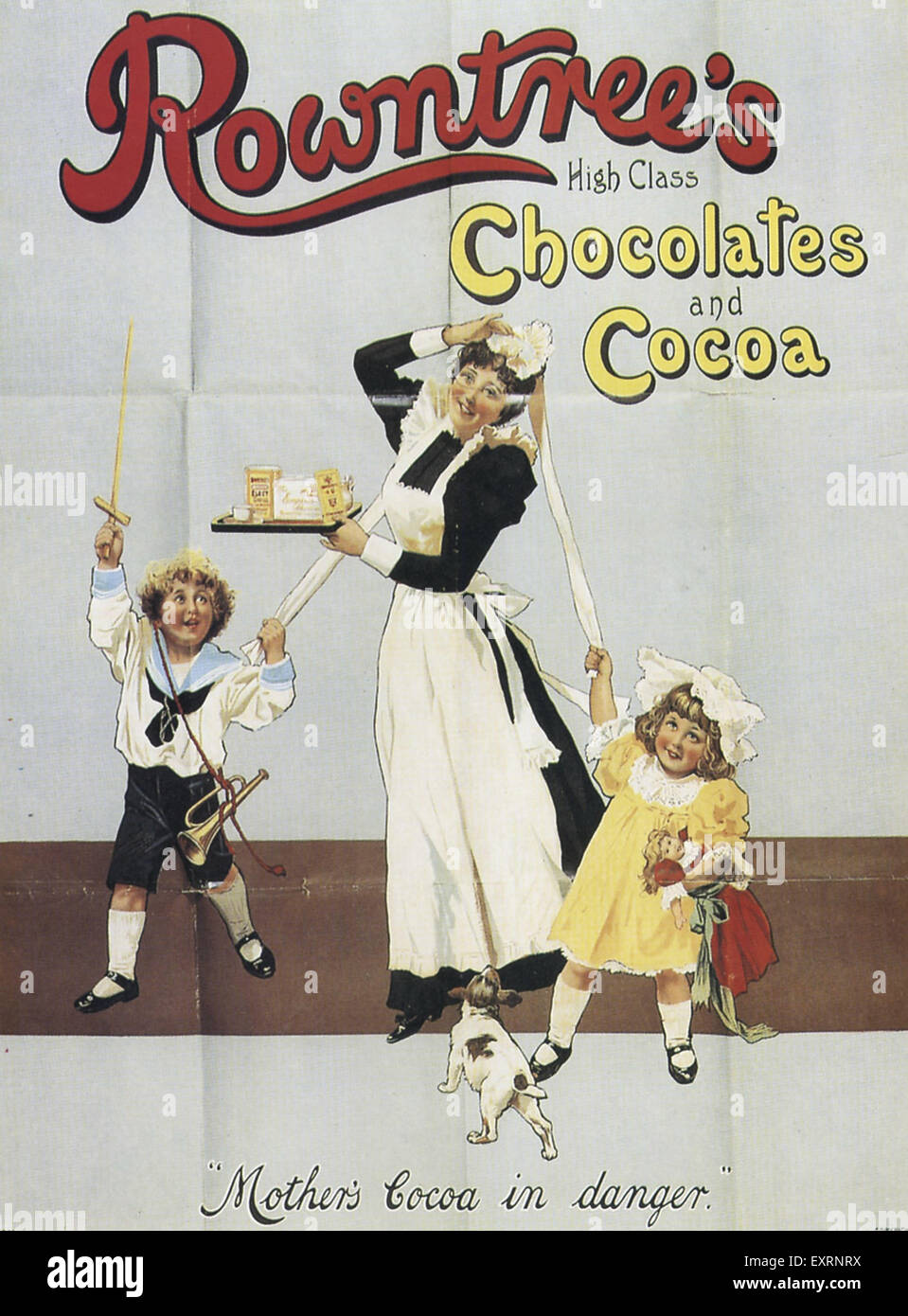 1910er Jahre UK Rowntree Postkarte Stockfoto