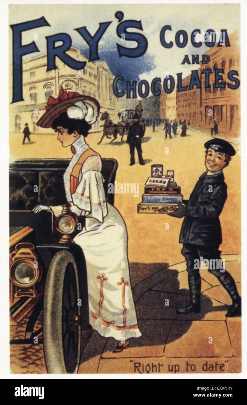 1910er Jahre UK Fry Postkarte Stockfoto