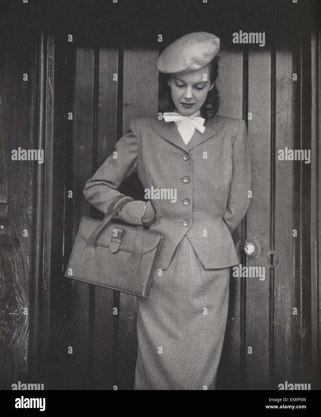 1940er Jahre UK Mode Magazin Anzeige Stockfoto