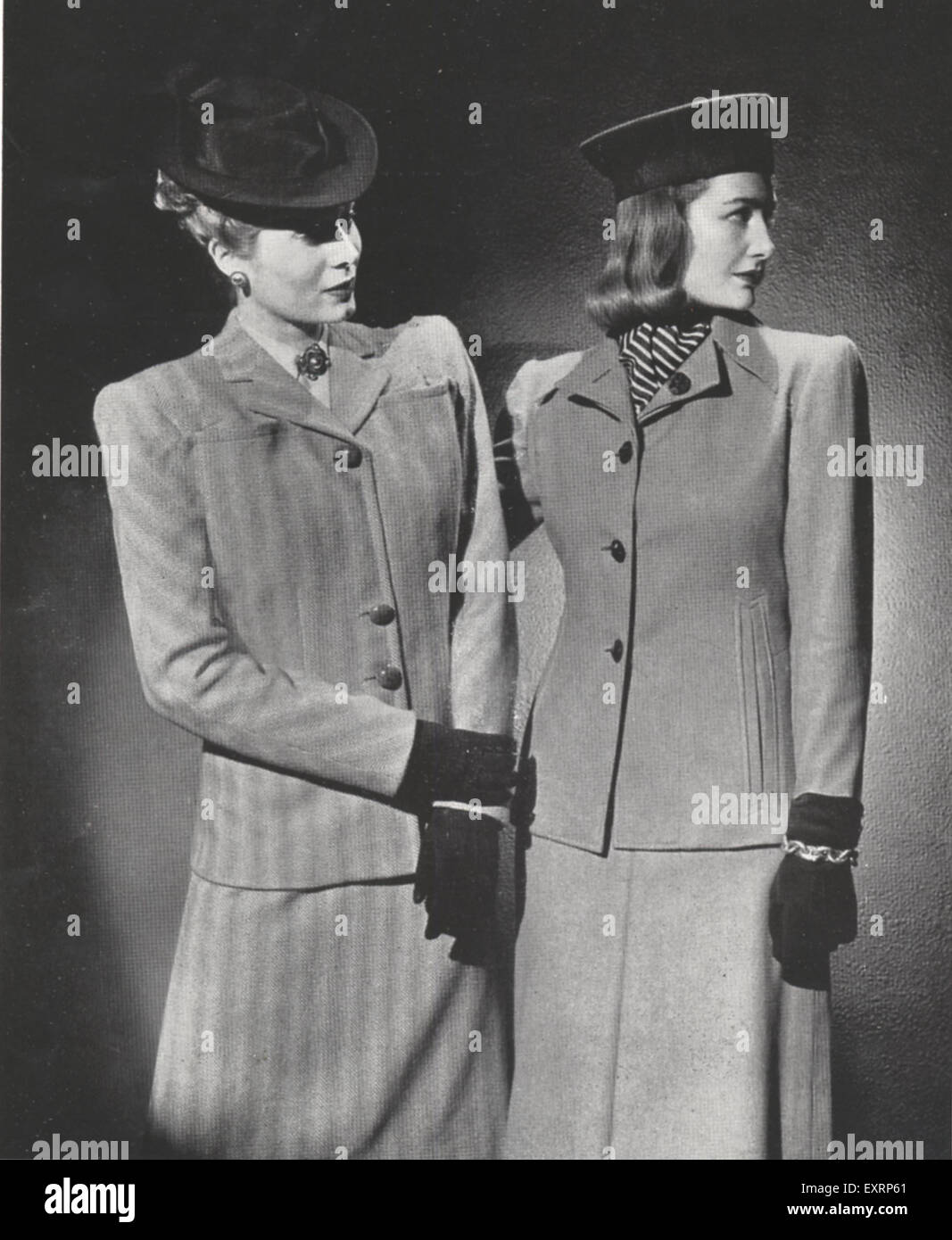 1940er Jahre UK Mode Magazin-Platte Stockfoto