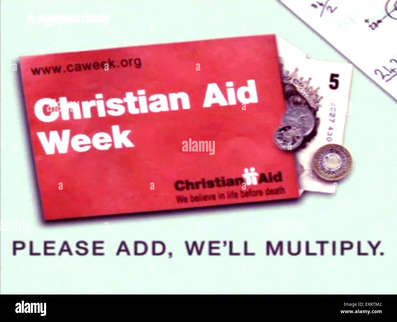 2000er Jahre UK Christian Aid TV-Spot (greifen) Stockfoto