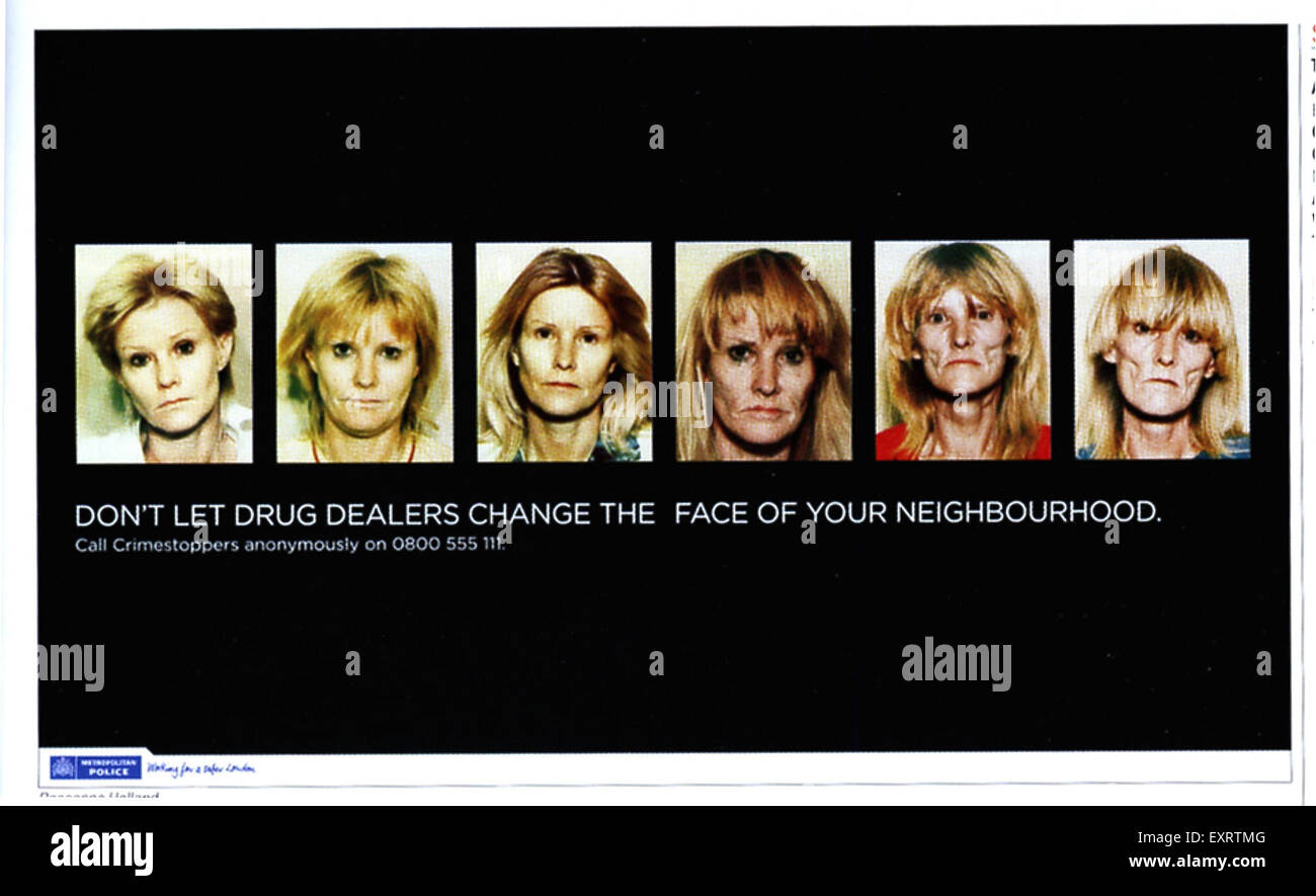 Anzeige der 2000er Jahre britischen Metropolitan Police-Magazin Stockfoto