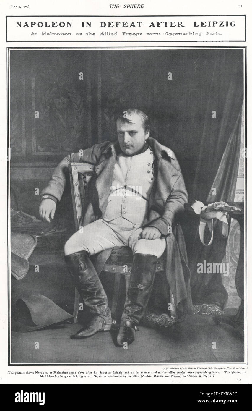 1860er Jahre UK Napoleon Magazin Platte Stockfoto