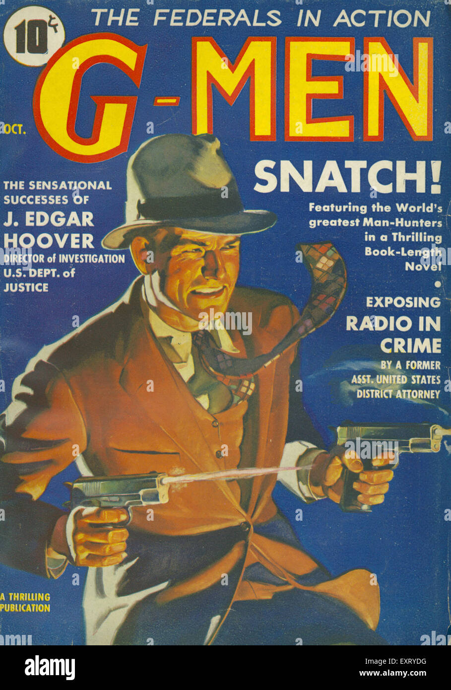 1930er Jahren USA g-men GMen Magazin Cover Stockfoto