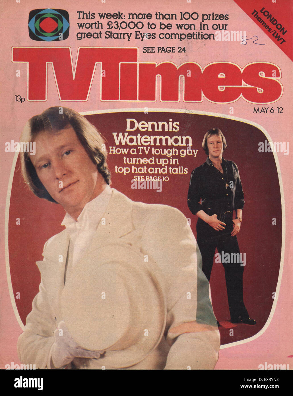 1970er Jahre UK Tv Times Magazin-Cover Stockfoto