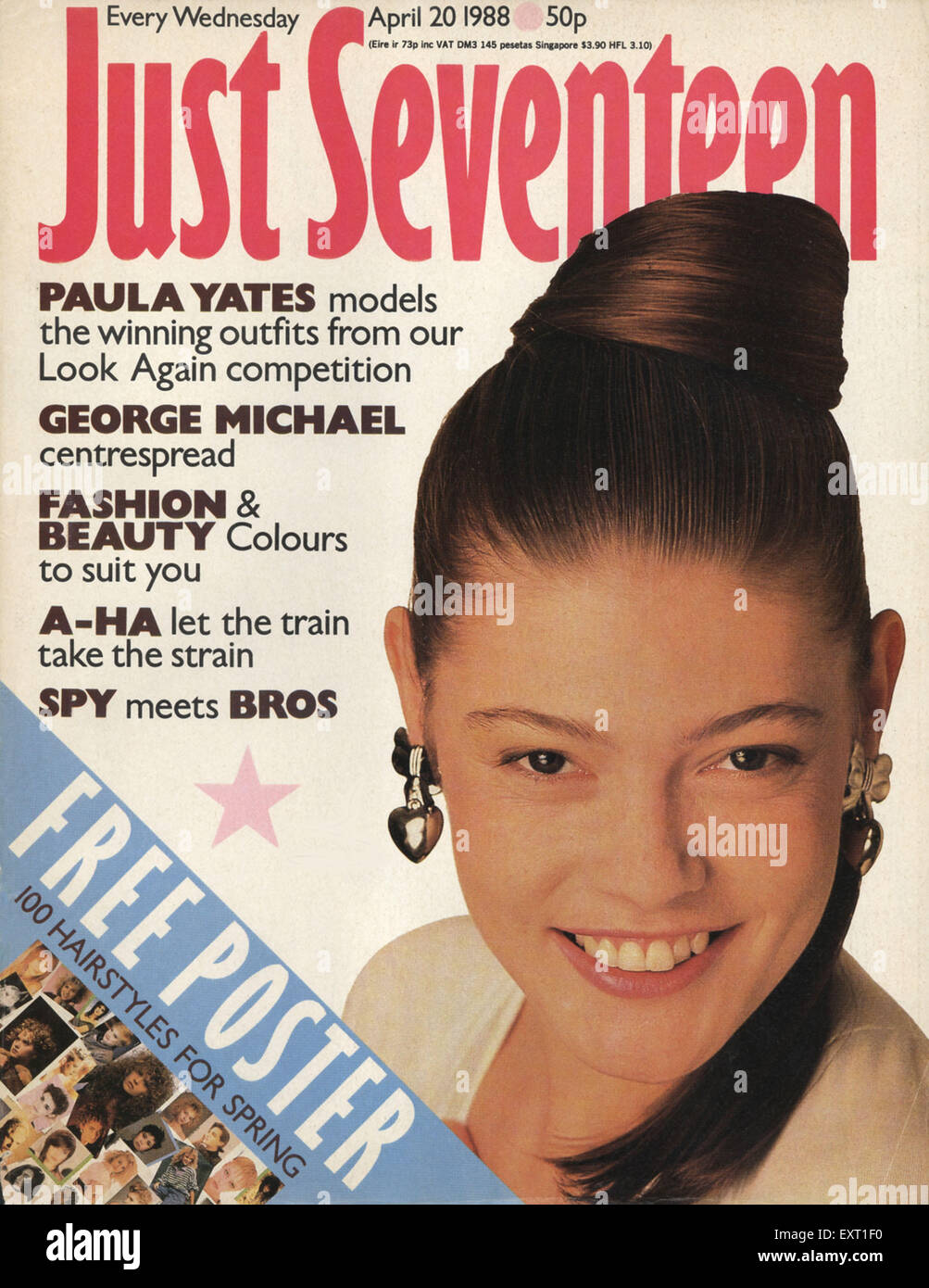 1980er Jahre UK nur Seventeen Magazin-Cover Stockfotografie - Alamy