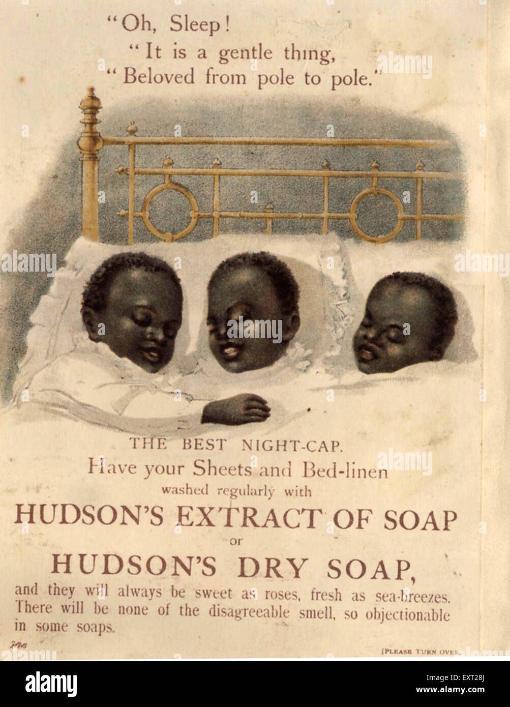 1890er Jahren UK Hudsons Magazin Anzeige Stockfoto