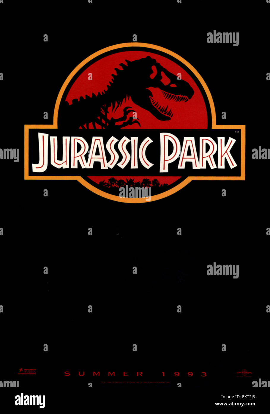 1990er Jahren USA Jurassic Park Filmposter Stockfoto