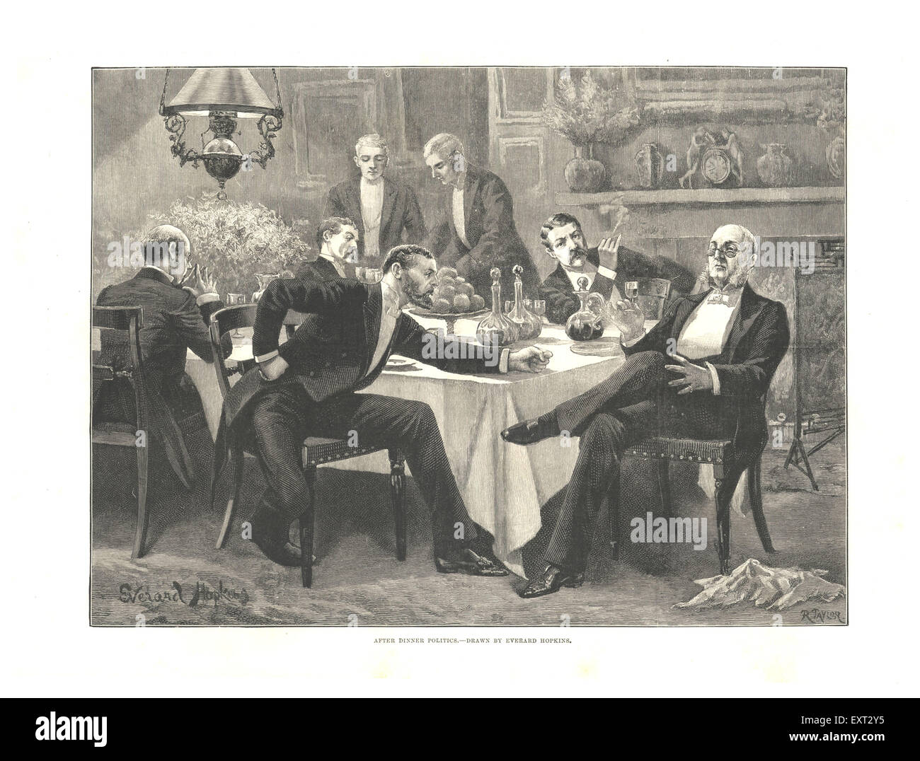 1890er Jahren UK LNI Magazin Platte Stockfoto