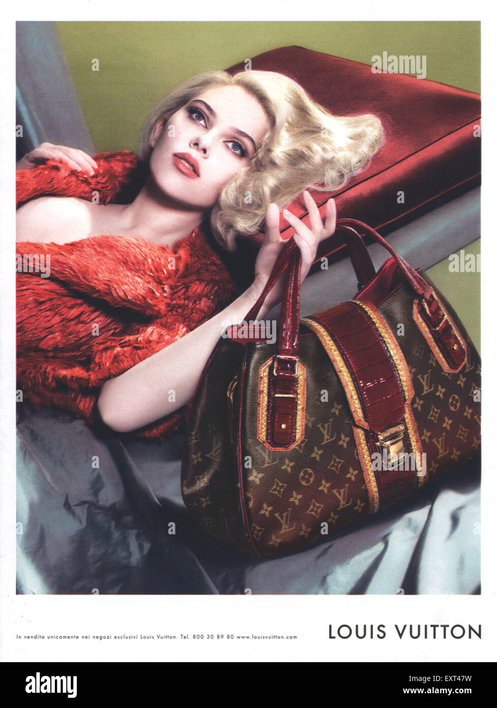 2000er Jahre Italien Louis Vuitton Magazin Anzeige Stockfoto