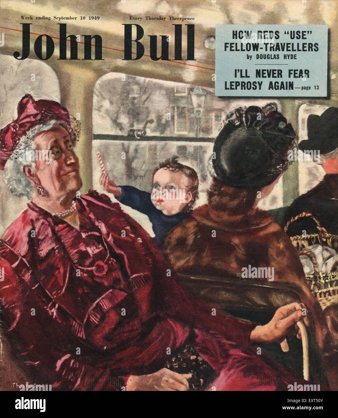 1940er Jahre UK John Bull Magazin-Cover Stockfoto
