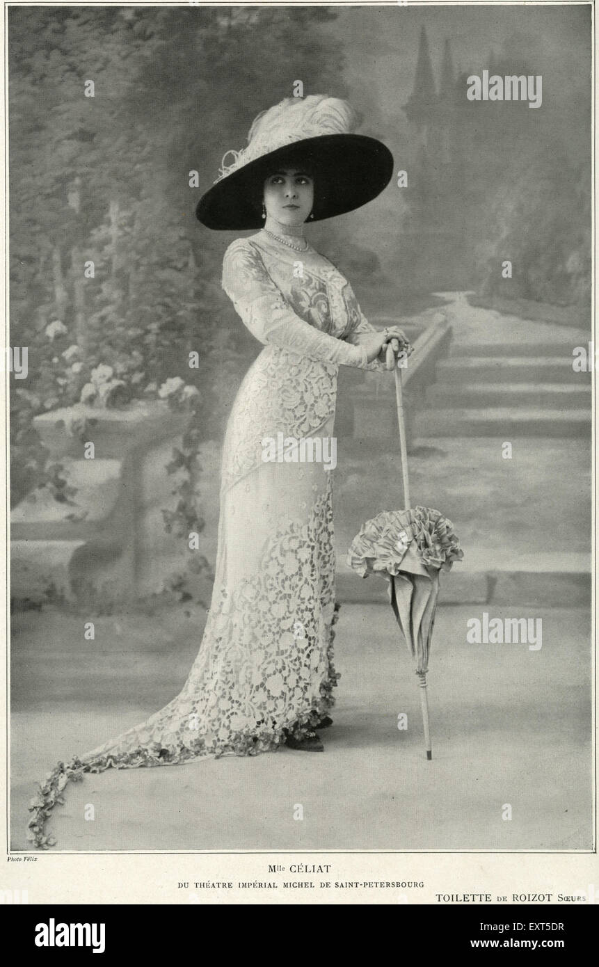 1910er Jahre Frankreich Le Theater Magazin Platte Stockfoto