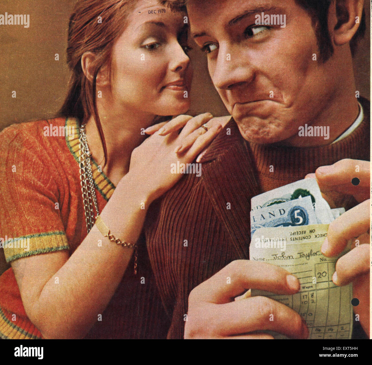 1970er Jahre britische Barclays Magazin Anzeige Stockfoto